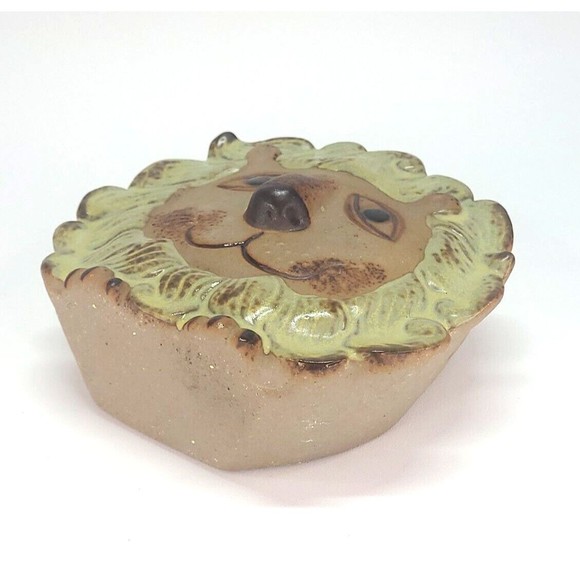 5" Lisa Larson Pottery Lion Afrika Small Vase Figure & Wall Pocket LL mark - Picture 11 of 14